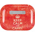Keep Calm and Carry On Distressed AirPods Skins